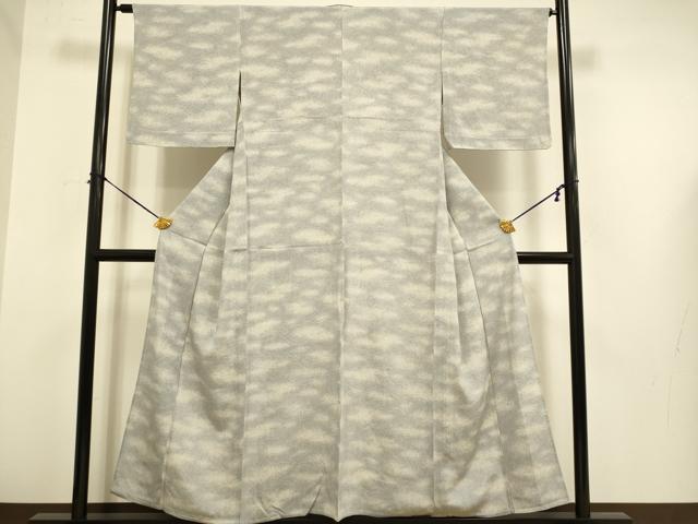 平和屋着物▽上質な小紋 単衣 立波文 正絹 逸品 DABE9771du
