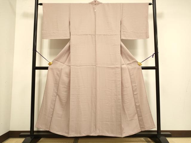 平和屋着物▽色無地 単衣 梅染色 洗える着物 DABE9817du