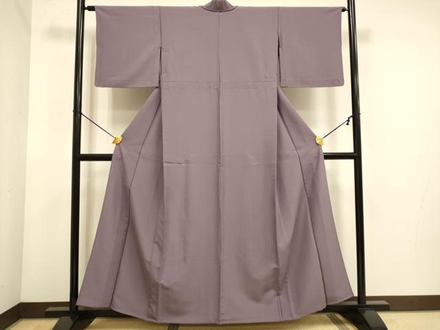 平和屋着物▽色無地 単衣 濃色 洗える着物 DABE9826du