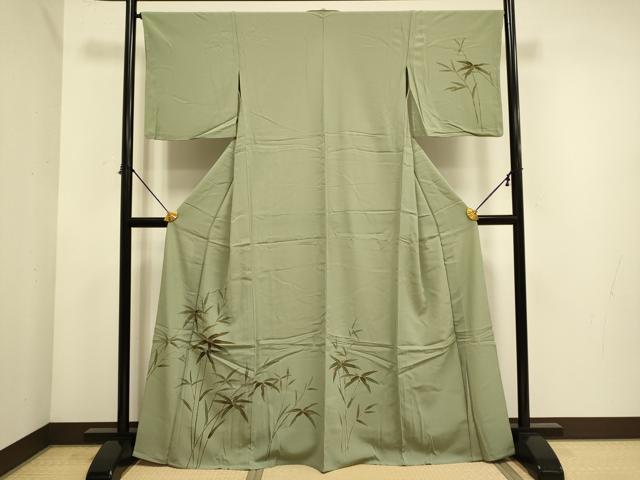平和屋着物▽訪問着 単衣 南天文 洗える着物 DABE9842du