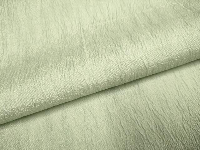 平和屋着物▽上質な色無地 単衣 結幡 青白橡色 正絹 逸品 未使用 DABE9872du