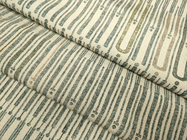 平和屋着物▽上質な小紋 単衣 幾何学文様 正絹 逸品 DABE9880du