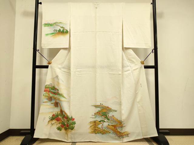 平和屋着物▽訪問着 単衣 諸国名取 正絹 逸品 DABE9882du