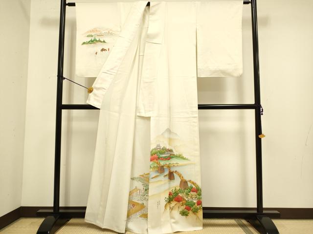 平和屋着物▽訪問着 単衣 諸国名取 正絹 逸品 DABE9882du