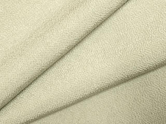 平和屋着物▽上質な色無地 単衣 灰汁色 鬼しぼ縮緬 正絹 逸品 DABE9887du