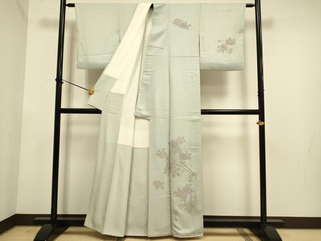 平和屋着物▼中国三大刺繍 スワトウ刺繍 汕頭刺繍 相良刺繍 総刺繍 訪問着 御所車花文 正絹 逸品 DABE9921du