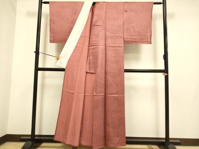 平和屋着物▽江戸小紋 単衣 寄せ小紋柄 正絹 逸品 未使用 DABE9965du