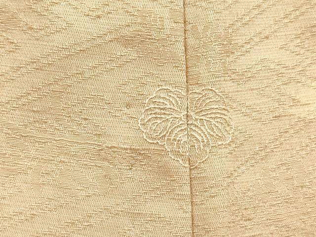平和屋着物▽訪問着 単衣 紬地 重ね山文 正絹 逸品 DABE9979du