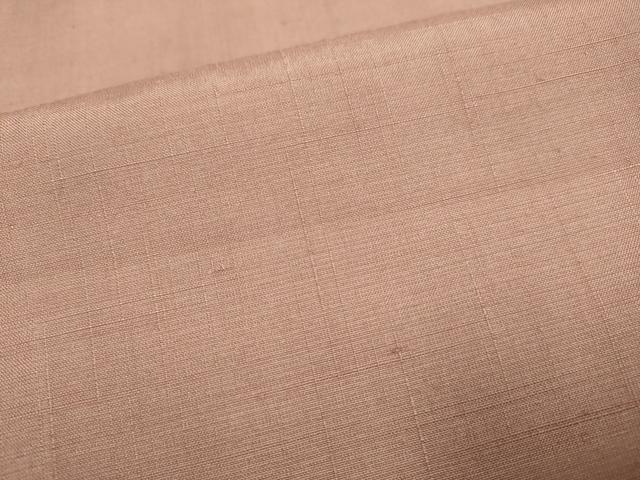 平和屋着物▽上質な紬 単衣 色無地 鴇浅葱色 正絹 逸品 DABE9983du
