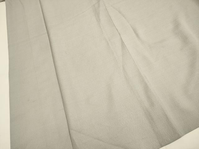 平和屋着物▽上質な色無地 単衣 茶鼠色 正絹 逸品 DABE9984du
