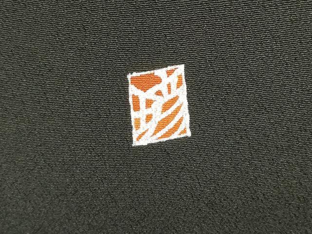 平和屋着物■豪華黒留袖 作家物 駒刺繍 重ね山飛鶴松文 金彩 正絹 逸品 DABF0200ea