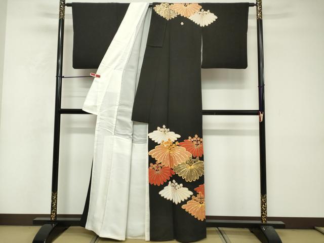 平和屋着物■訪問着 駒刺繍 桐菱文 金彩 正絹 逸品 DABF0208ea