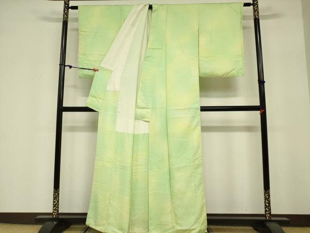 平和屋着物■訪問着 流水花菱地紋 暈し染め 正絹 逸品 DABF0242ea