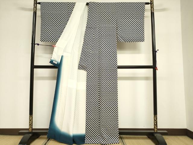 平和屋着物■上質な小紋 梅繋ぎ やまと誂製 正絹 逸品 DABF0269ea