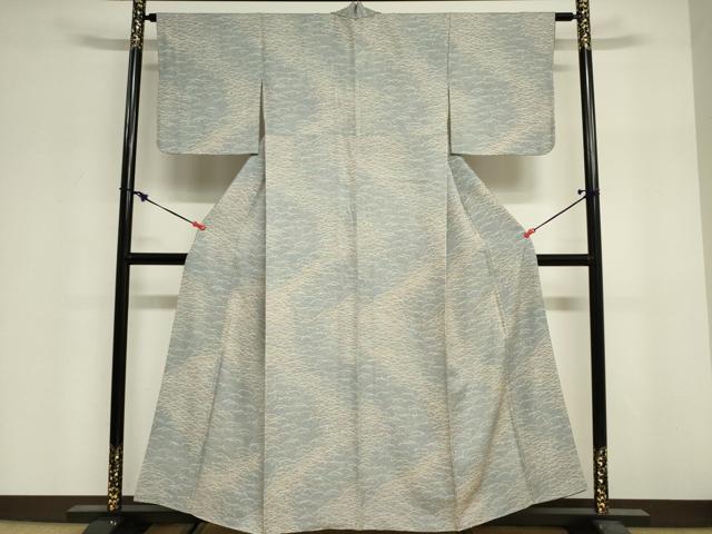 平和屋着物■上質な小紋 露芝文 鮫小紋柄 正絹 逸品 DABF0289ea