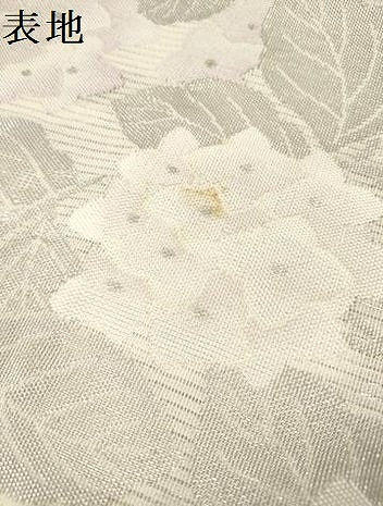 平和屋着物*夏物 六通柄袋帯 紫陽花 アジサイ 桔梗 金銀糸 正絹 逸品 DABF0418ea