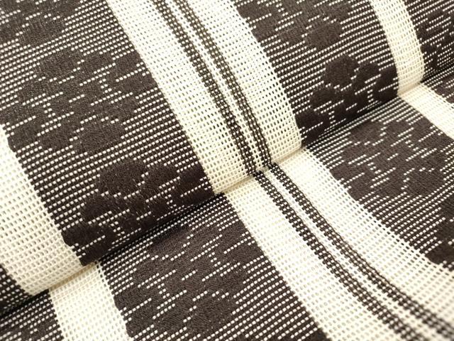 平和屋着物*夏物 八寸名古屋帯 間道 正絹 逸品 未使用 DABF0478ea
