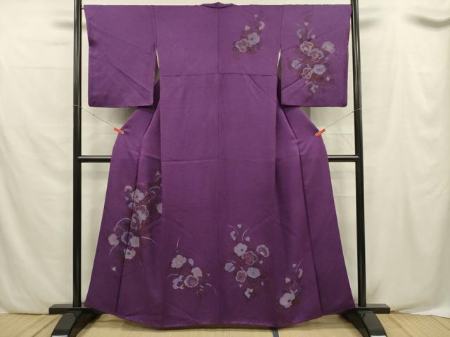 平和屋着物■訪問着 草花文 金彩 正絹 逸品 DABF0538ya