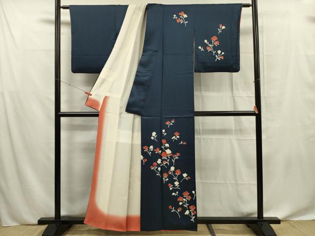 平和屋着物■訪問着 草花文 正絹 逸品 DABF0629ya