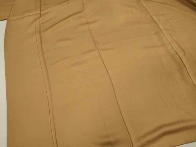 平和屋着物■上質な色無地 作家物 芝翫茶色 正絹 逸品 DABF0632ya
