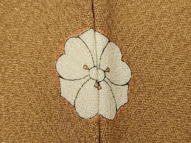 平和屋着物■上質な色無地 作家物 芝翫茶色 正絹 逸品 DABF0632ya
