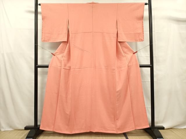 平和屋着物■上質な色無地 蘇比色 正絹 逸品 DABF0689ya
