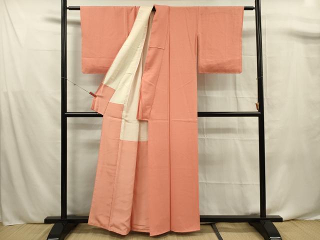 平和屋着物■上質な色無地 蘇比色 正絹 逸品 DABF0689ya