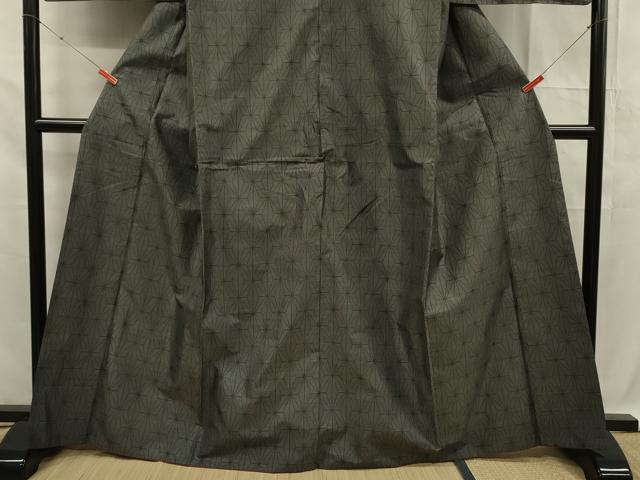 平和屋着物■本場大島紬 9マルキ 麻の葉文様 正絹 逸品 DABF0724ya