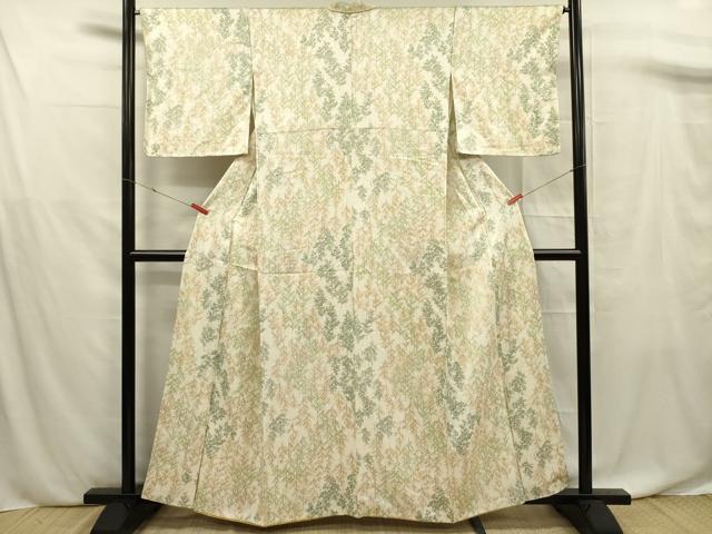 平和屋着物■上質な小紋 樹林文 正絹 逸品 DABF0730ya
