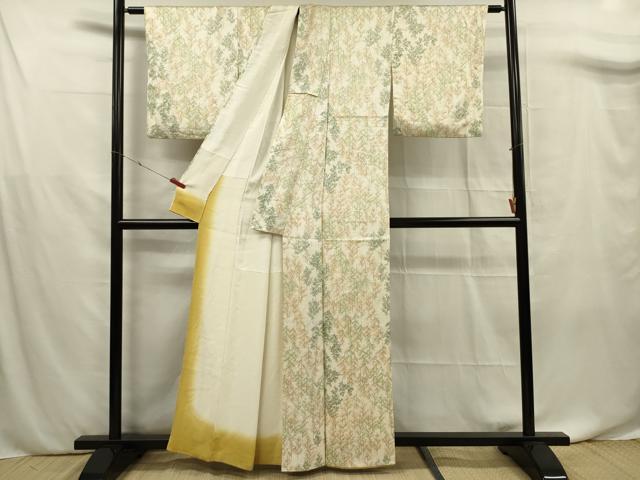 平和屋着物■上質な小紋 樹林文 正絹 逸品 DABF0730ya