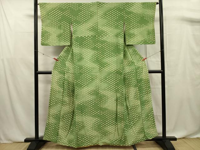 平和屋着物■上質な小紋 七宝花文 正絹 逸品 DABF0738ya