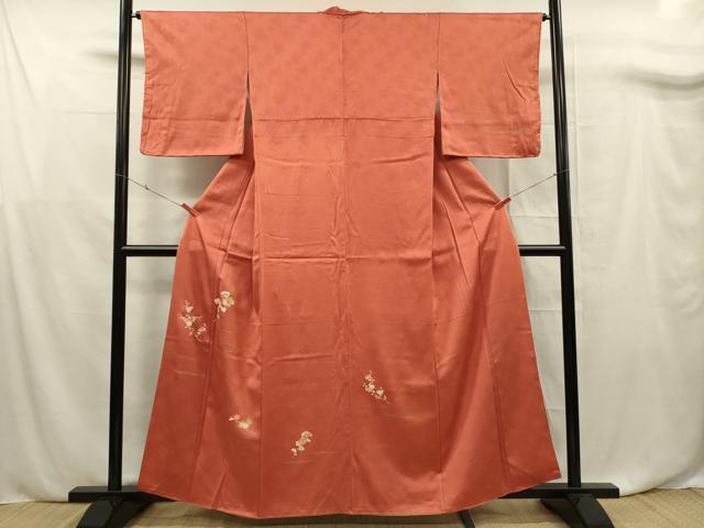 平和屋着物■訪問着 刺繍 枝梅文 金彩 正絹 逸品 DABF0750ya
