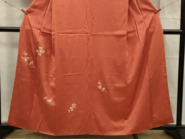 平和屋着物■訪問着 刺繍 枝梅文 金彩 正絹 逸品 DABF0750ya