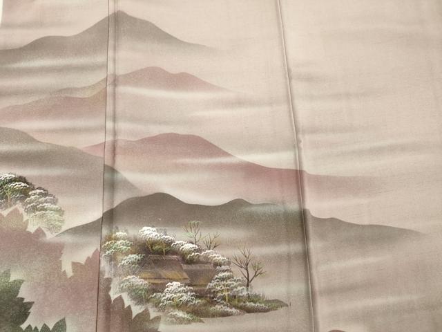 平和屋着物■訪問着 遠山文 暈し染め 正絹 逸品 DABF0772ya