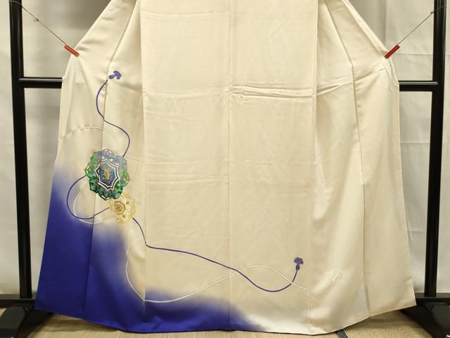 平和屋着物■訪問着 鏡裏文 暈し染め 金彩 正絹 逸品 DABF0878ya