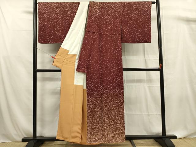平和屋着物■訪問着 あられ文 正絹 逸品 DABF0881ya