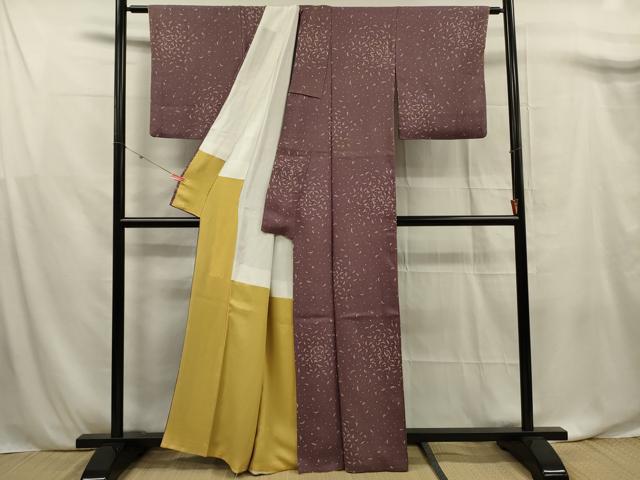 平和屋着物■上質な小紋 成り物 正絹 逸品 DABF0885ya
