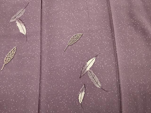 平和屋着物■中国三大刺繍 相良刺繍 訪問着 舞葉文 正絹 逸品 DABF0917ya