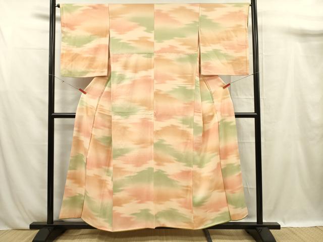平和屋着物■上質な小紋 霞文 暈し染め 正絹 逸品 DABF0926ya