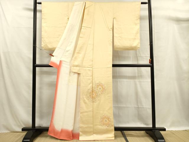 平和屋着物■中国三大刺繍 相良刺繍 総刺繍 色留訪問着 正倉院花文 正絹 逸品 DABF0945ya