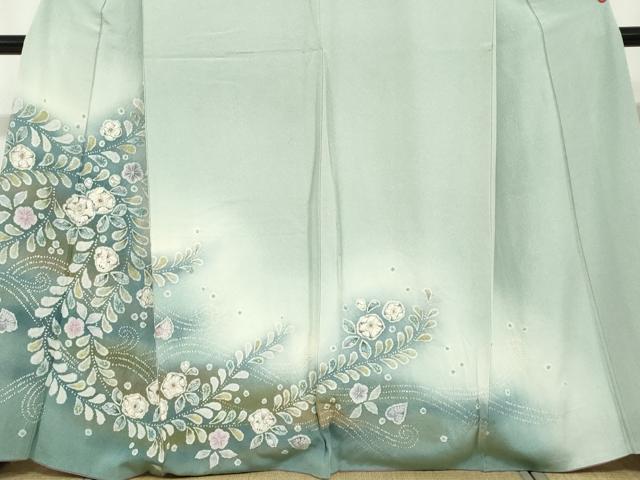 平和屋着物●訪問着 絞り 辻が花 暈し染め 正絹 逸品 DABF1165ud