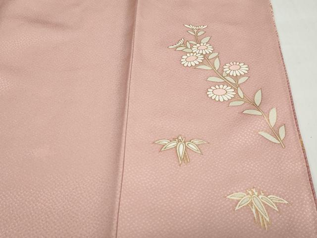 平和屋着物●訪問着 花籠文 暈し染め 金彩 正絹 逸品 DABF1178ud