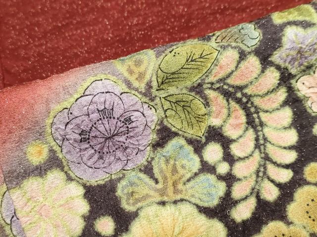 平和屋着物●豪華振袖 辻が花 暈し染め 金通し地 ますいわ屋扱い 正絹 逸品 DABF1187ud