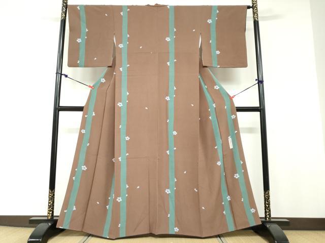 平和屋着物●世界的人形師 辻村寿三郎 ジュサブロー 小紋 舞桜間道 高島屋扱い 正絹 逸品 DABF1193ud