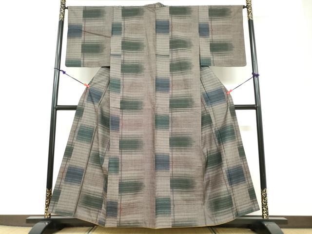 平和屋着物●本場大島紬 9マルキ 霞文 正絹 逸品 DABF1225ud