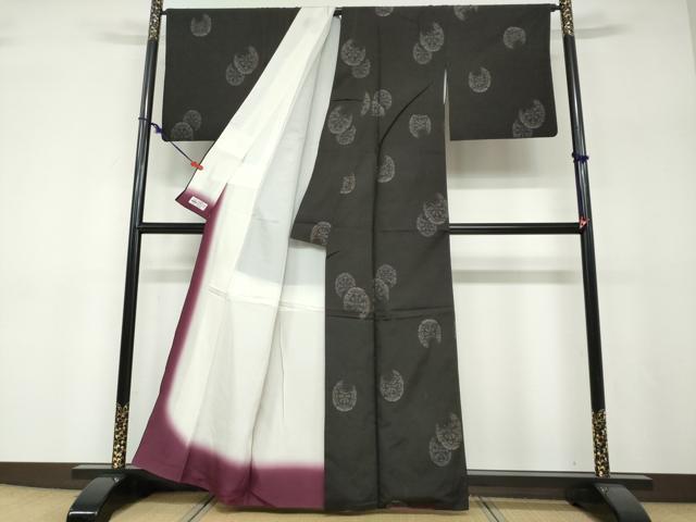 平和屋着物●本場大島紬 源氏車文 やまと誂製 正絹 逸品 DABF1241ud