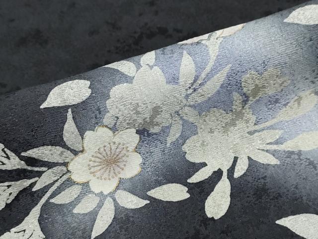 平和屋着物●訪問着 駒刺繍 舞桜文 暈し染め 正絹 逸品 DABF1260ud