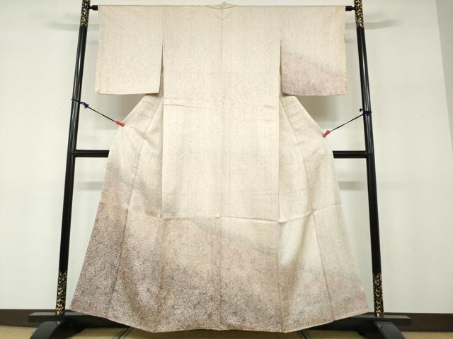 平和屋着物●訪問着 絞り 草花文 正絹 逸品 未使用 DABF1265ud