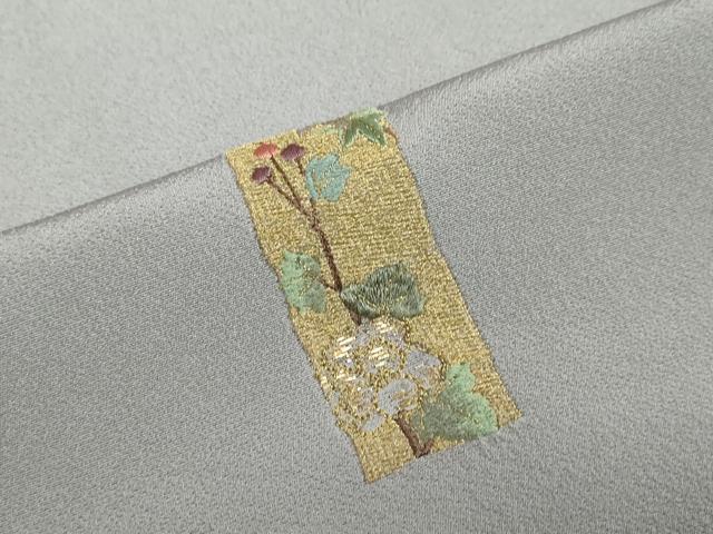 平和屋着物●訪問着 総刺繍 短冊草花文 金糸 仮絵羽 正絹 逸品 未使用 DABF1278ud