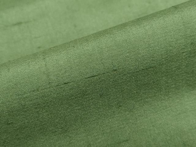 平和屋着物●上質な紬 深緑色 正絹 逸品 DABF1283ud